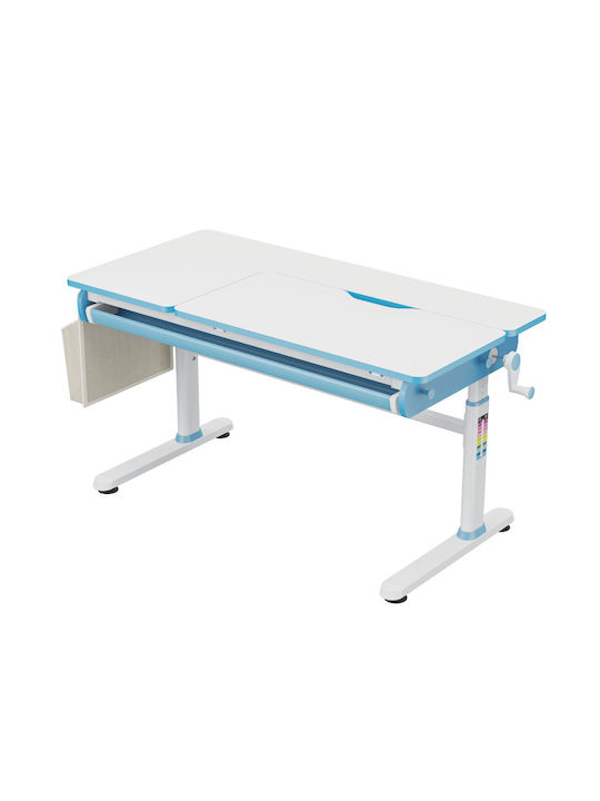 Genius Παιδικό Γραφείο από Μελαμίνη Γαλάζιο 120x60x54-76cm