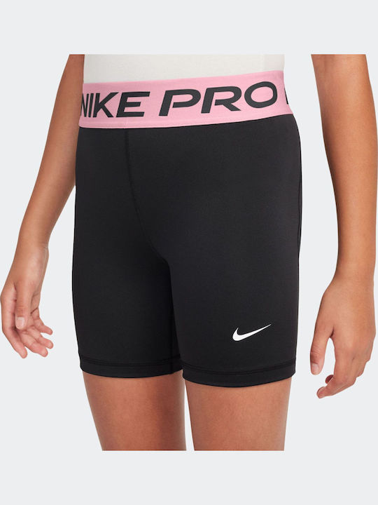 Nike Παιδικό Κολάν Αθλητικό Κοντό Dri-Fit Black, Med Soft Pink, White Pro Nike Παιδικό Κολάν Αθλητικό Κοντό Dri-Fit Black, Med Soft Pink, White Pro