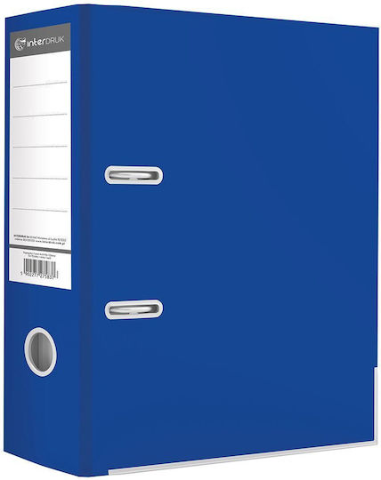 interDRUK Binders 4/30 for Paper A4 with 2 s Rings Blue 1pcs