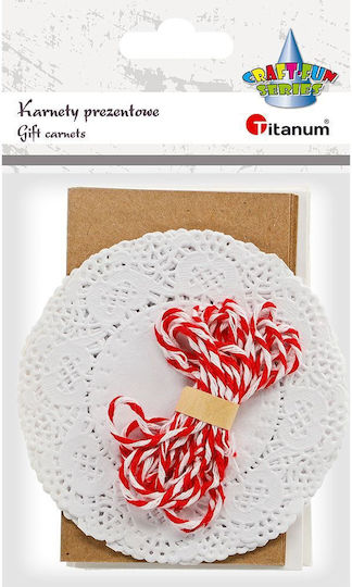 Titanum Paper Decorative Element for DIY Crafts White 6pcs