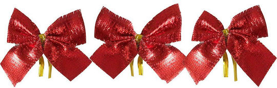 Titanum Decorative Bow for DIY Crafts Red 12pcs 5cm