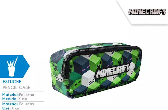 Kids Licensing Minecraft Κασετίνα Βαρελάκι Πράσινη
