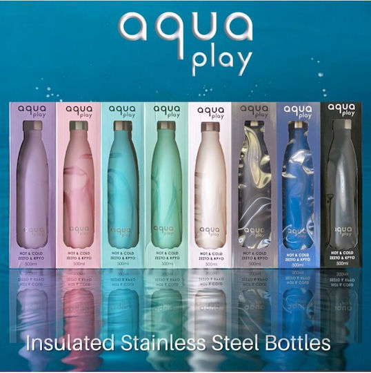 Aquaplay Μπουκάλι Θερμός Ανοξείδωτο 500ml Μέντα