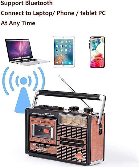 D1G0KT3BM Retro Cu baterie cu USB Maro