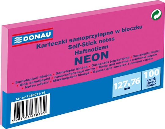 Donau Χαρτάκια Σημειώσεων σε Κύβο Ροζ 12.7x7.6εκ.