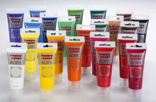 Happy Color Acrylic Paint Set in Grün color 75ml 1Stück