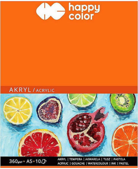 Happy Color Painting A5 Pad 10k White