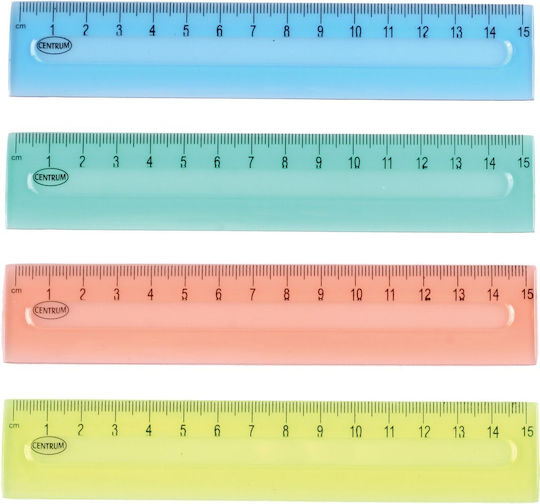 Centrum Riglă din Plastic 15 cm Diverse Culori