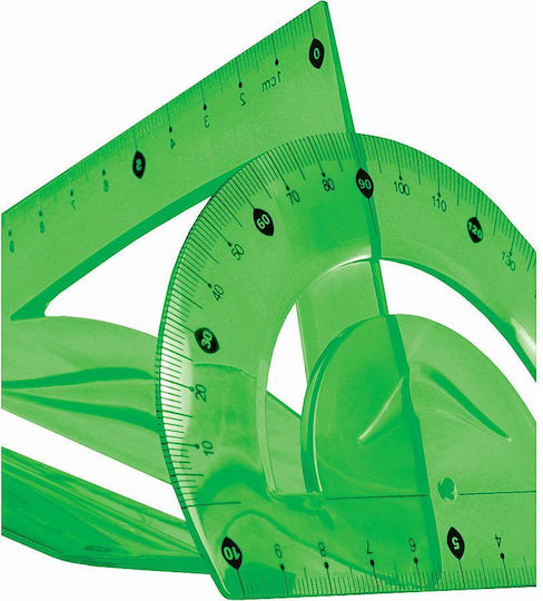 A Set Geometric Elements Three Flexible Greens Zk-bl010