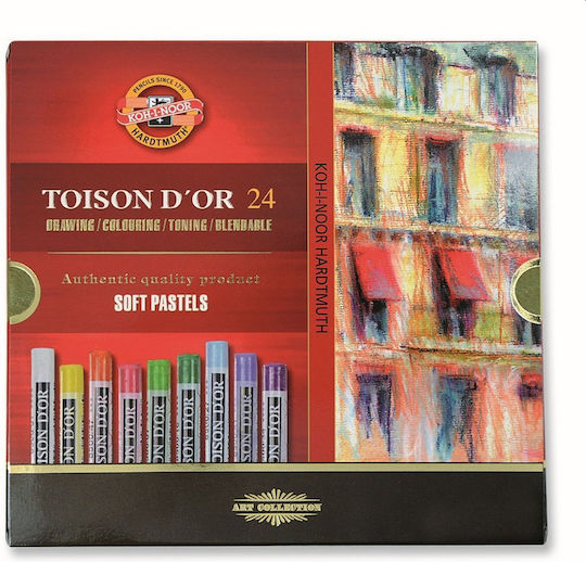 Dry Pastels Toison D' 24 Colours Koh-i-noor