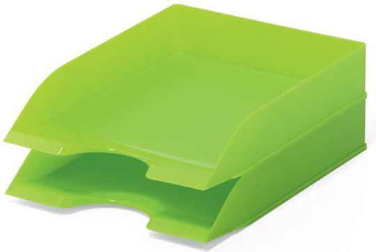 Durable Plastic Filing Tray Green 25.3x6.3x33.7cm