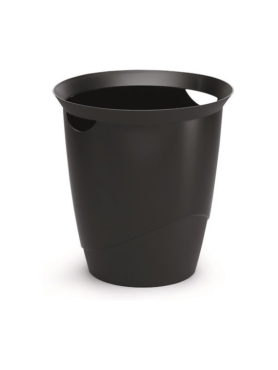 Durable Trend Office Plastic Waste Bin 16lt Black