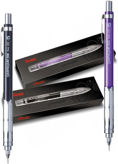 Pentel Graphgear 300 Mechanical Pencil for Drawing Plastic 1pcs Violet