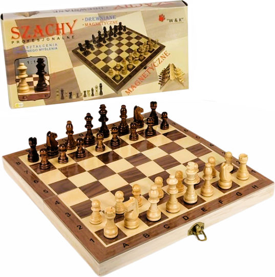 W&K Magnetic Backgammon/Chess Wood 29x29cm
