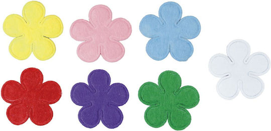 Set Ornamente cu Flori Textile 3.3x3.3x12cm 12 Bucăți