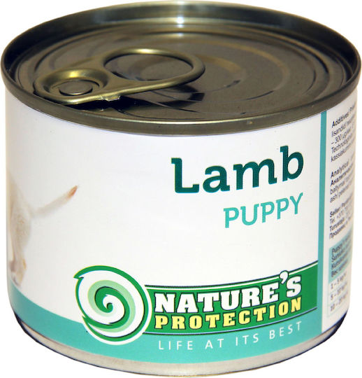 Nature's Protection Wet Food for Puppies in Cans with Lamb 400gr