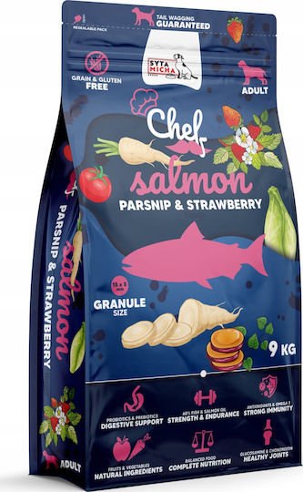9kg Dry Food Grain-Free & Gluten-Free for Adult Dogs with Salmon and Fish