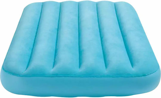 Intex Inflatable Camping Air Mattress Single Cozy Kidz 157x88x18cm Light Blue