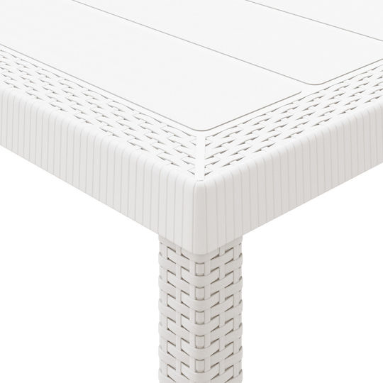 Tisch 400x100x73cm White Tisch 400x100x73cm White