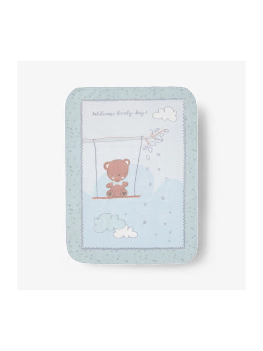 Kikka Boo Κουβέρτα Κούνιας Dream Big Fleece Μπλε Blue 110x140εκ.