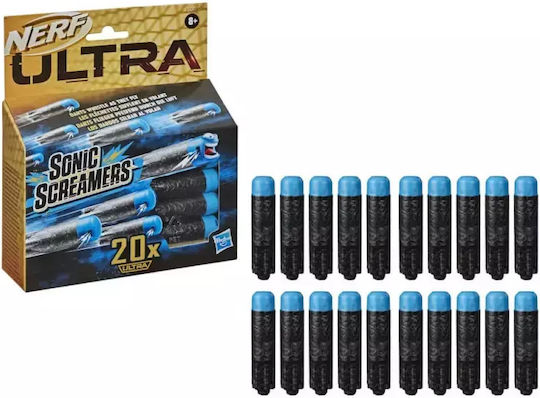 Nerf Dart Ultra for 8+ years old years Sonic Screamers 20 Dart Refill