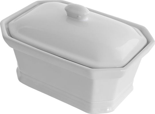 Terine Untiera Porcelain White 17 X 12 X H 11 Cm