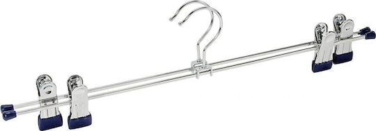 Wenko Metallic Clothes Hanger for Pants Silver 2pcs