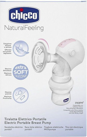 Chicco Електрическа Помпа за Кърма Natural Feeling Батерия и Електричество Розов