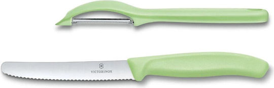 Victorinox Swiss Classic Αποφλοιωτής/Καθαριστής Φρούτων & Λαχανικών από Ανοξείδωτο Ατσάλι 2τμχ