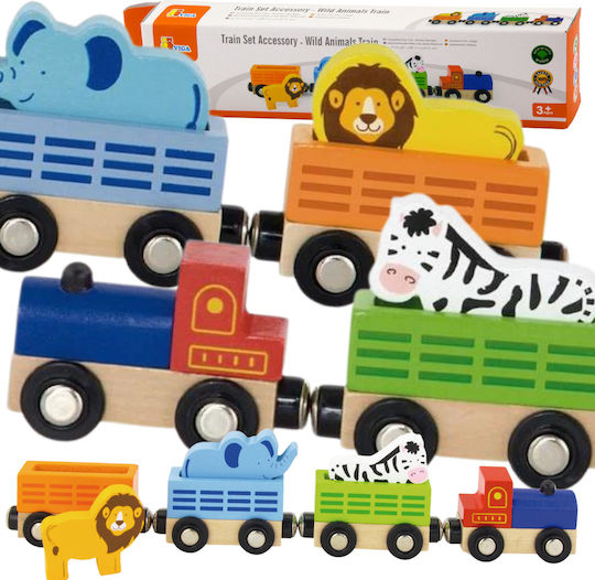 Big Jigs Set with Train made of Wood for 3+ years+ Years