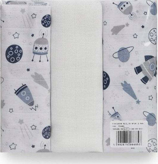 Matex Swaddle Blanket 70x80cm 3 Pieces Matex Swaddle Blanket 70x80cm 3 Pieces