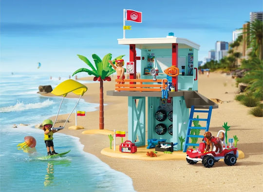 Playmobil Моят живот Кула на спасителя и плажно превозно средство за 4-10 години