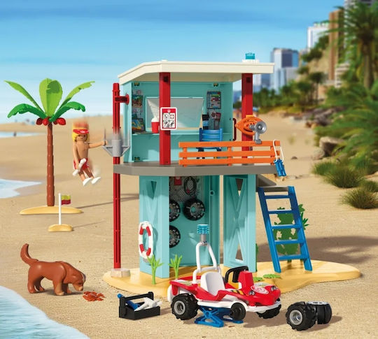 Playmobil Моят живот Кула на спасителя и плажно превозно средство за 4-10 години