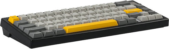 Ajazz AK820 Max Drahtlos Gaming Mechanische Tastatur 60% mit Dream Weave Schaltern und RGB-Beleuchtung (Englisch US) Gray