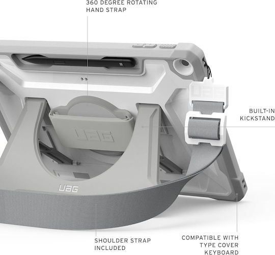 UAG Plasma Healthcare Bag Rotating Durable with Keyboard Whitή (Microsoft Surface Pro 12" (1st - 2025)) 324023B14130