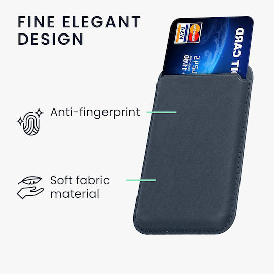 KWmobile MagSafe Kartenetui in Blau Farbe