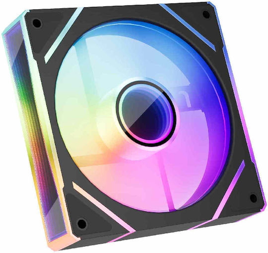 1STPLAYER FC7 Infinity Mirror Gehäuselüfter 120mm (47,65 cfm) mit ARGB Beleuchtung und Verbindung 4-Pin PWM