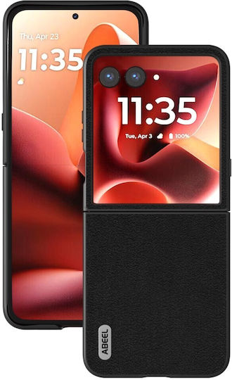 Abeel Back Cover Leather / Plastic Black (Motorola Razr 60 Ultra 5G, ABEEL)
