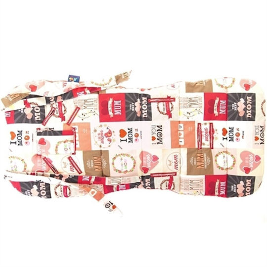 Cuddly Zoo Stroller Seat Liner Double Sided Mom 35x85cm Coral