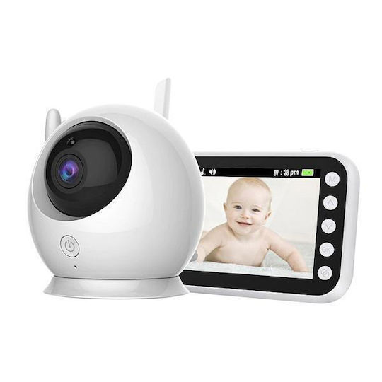 Babyüberwachung mit Kamera & Bildschirm 4.5" , Zwei-Wege-Kommunikation & Schlaflieder