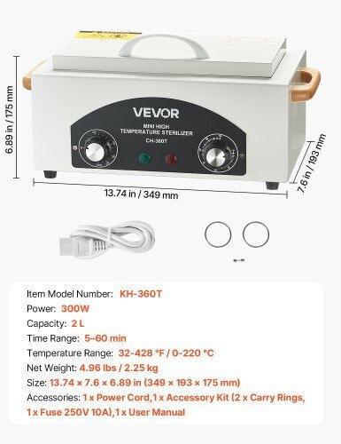 Vevor Θερμαντικό Μπουφέ με Ισχύ 300W