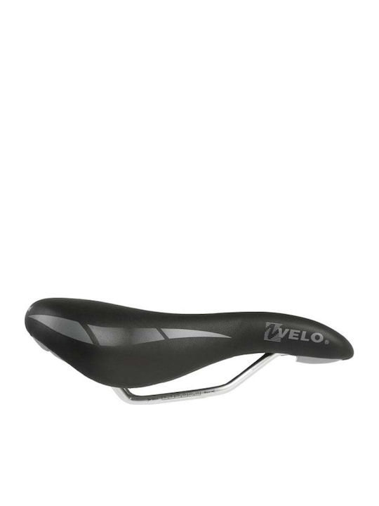 Velo Wide Channel 72209 Black Bicycle Saddle MTB