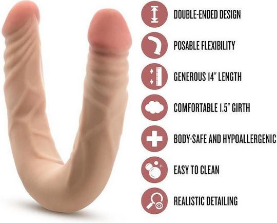 Blush Διπλό Dildo Ροζ 30cm