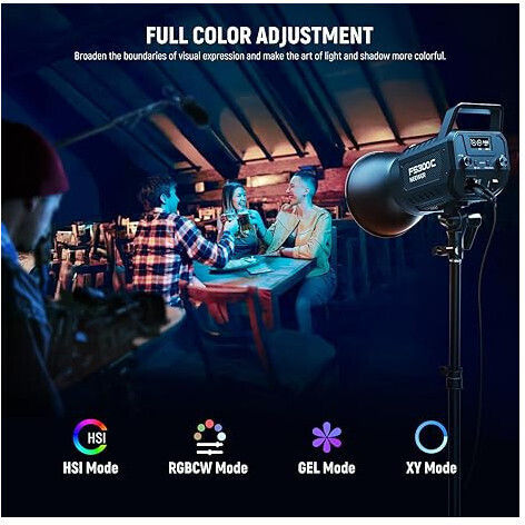 Lumină COB 300W RGB Cu Luminozitate 29000 Lux