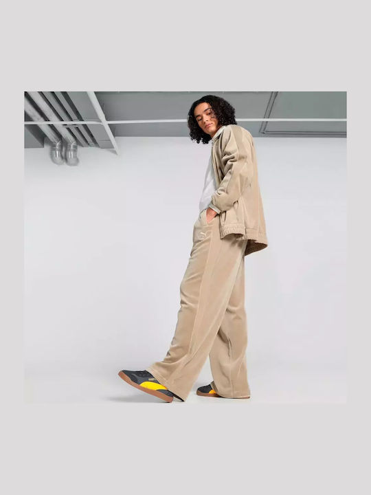 Football Sweatpants without Elastic Beige