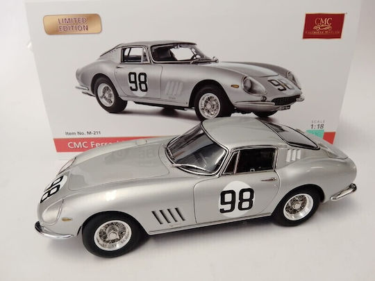 Cmc 1/18 Ferrari 275 Gtb C 1966 Chassis 09051 Silver #98 M-211