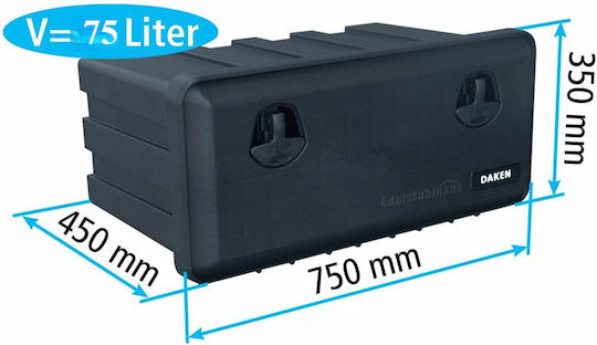 Daken Tool Case Plastic Dimensions: W75xD45xH35cm