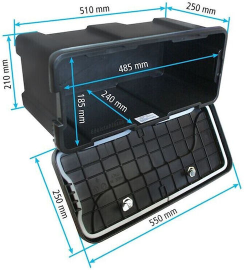 Daken Tool Case Plastic Dimensions: W55xD29.5xH25cm