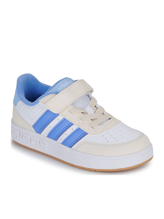 BREAKBASE Kids Sneakers with Scratch White