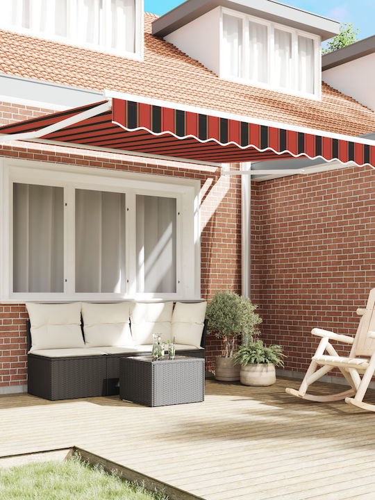 vidaXL Terrace Wall Tent Orange 3x2.5cm